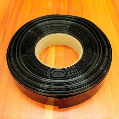 10m/lot black 18650 PVC thermal shrinkable film for PVC thermal shrinkable sleeve polymer battery of various lithium batteries