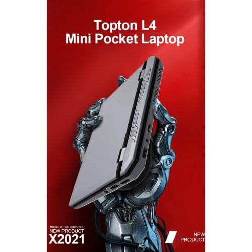 Topton Pocket Mini Laptop 7 Inch Touch Screen Celeron J3455 8GB RAM 1TB SSD Ultrabook Notebook 2.0MP Webcam Netbook Windows 10