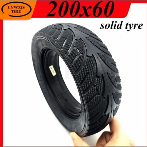 200x60 Solid Tyre 8 Inch Thickening and Wear Resistance Solid Tire for Electric Scooter Parts