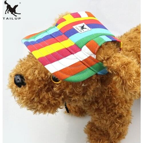 TAILUP Pet Dog Cap With Ear Hole Summer Baseball Hat For Small Pet Puppy Outdoor Sunbonnet Cap Pet Products Size S/M-12 Style