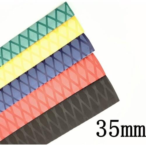1M 35mm Anti Slip Heat Shrink Tube for Fishing Rod Bicycle Wrap Electrical Insulation Soft Waterproof Handle Racket Grip Sleeve