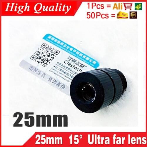 1Pcs Free Shipping MTV-25mm cctv camera board hd lens 15 degree Vast distances Chip eyes Metal Monitor the assembly accessories