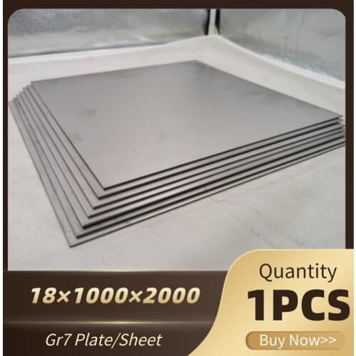 1pcs Gr7 TA9 Ti-0.2Pd Titanium Alloy Plate Ti Sheet 18*1000*2000mm For DIY OEM Metalworking Supplies