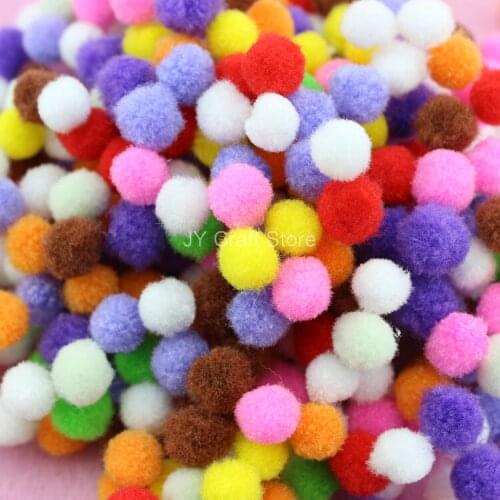2000pcs 2/5" 10mm Pom pom ball pompom yarn pom pom decoration decor handmade project supply Garland crochet cotton decor
