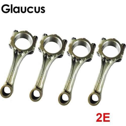 4pcs 2E engine connecting rod for Toyota COROLLA /STARLET /SPRINTER 1.3L 1295CC 1987-2001 13201-19076 13201 19076 1320119076