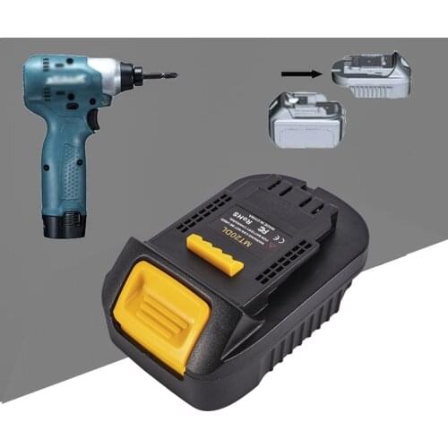 Mt20Dl Battery Adapter For Makita 18V Bl1830 Bl1860 Bl1815 Li-Ion Battery For Dewalt 18V 20V Dcb200 Li-Ion Battery