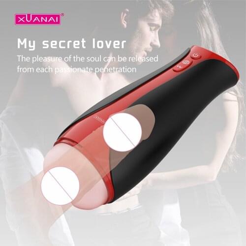 Automatic Male Masturbator Cup with 3 Suction 7 Collision for Penis Stimulation Sucking Masturbator Oral Sex Toy Masturbating