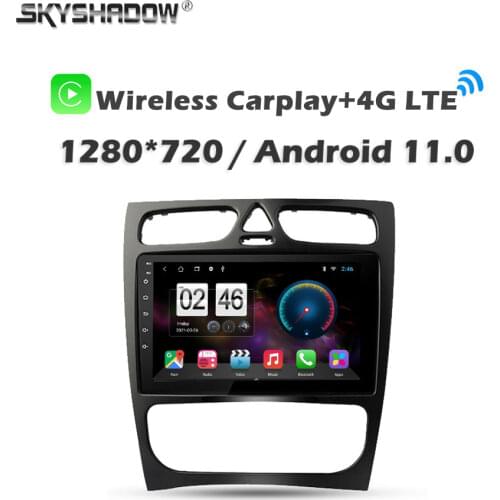 360 6GB+128GB Wireless Carplay DSP Android 10.0 Car DVD Player GPS map WIFI Bluetooth 5.0 RDS Radio For Benz CLK W209 W463 W208