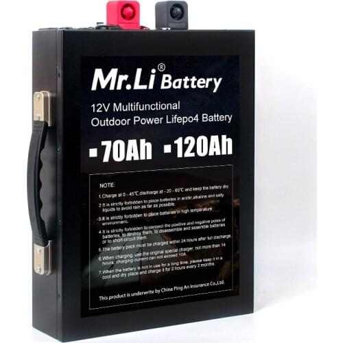 Fast car start 12v 120Ah rechargeable battery 12v dc battery lifepo4 storage battery for machinery engines water pumps