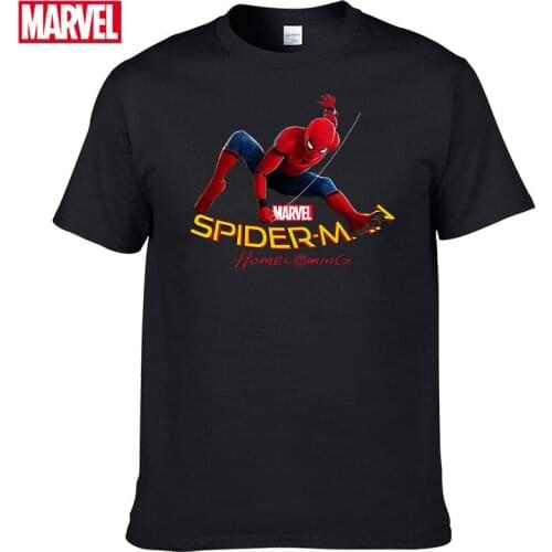 Marvel The Avengers spiderman t shirt Comfortable Breathable 100% cotton Fashion clothes for teens Tops t-shirts man summer #68