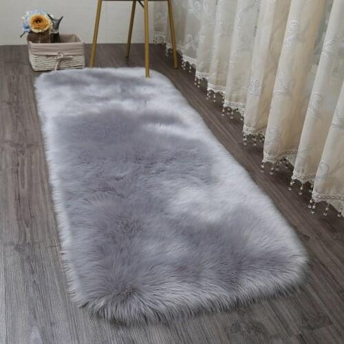 MUZZI Sofa Carpet Plush Carpet Bedroom Covered Mattress White Floating Window Mat round conner