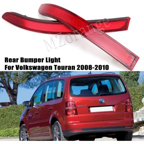 Red Car Rear Bumper Reflector Light For VW Touran 2008 2009 2010 Brake Lamp High Quality Taillight Car Parts