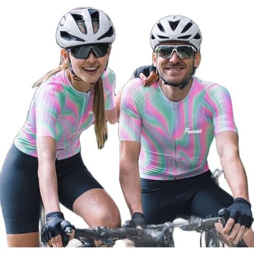 2020 FRENESI Summer Mens Cycling Profession Team Triathlon Sleeve Ropa Maillot Hombre Conjunto Wear GEL Short Jumpsuit