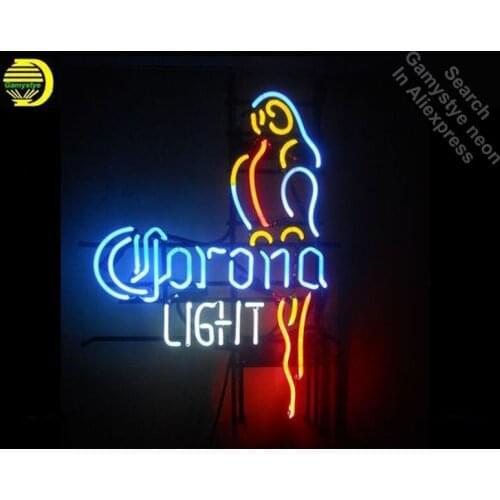 Neon Signs for Coron Light Parrot Bay Neon bulb Sign Beer Bar Pub Store Display Lamps Handcraft Glass Tubes Art Dropshipping