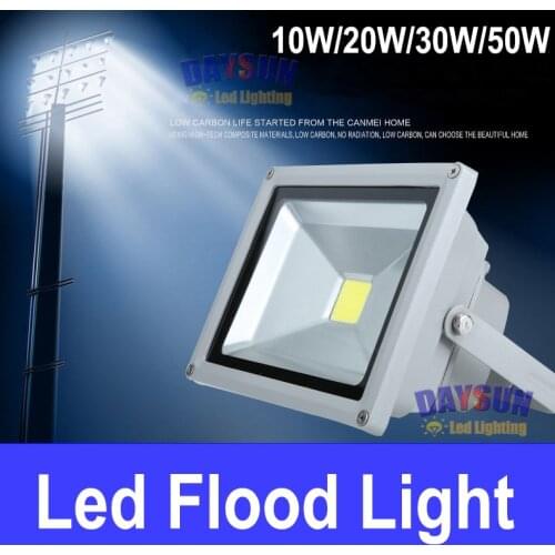 Superbright Waterproof LED Flood Lights High Power Outdoor Flood Lamps AC85-265V Spotlight Projector Lamp Home Garden Free Ship