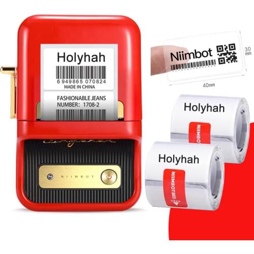 Niimbot B21 Portable label printer thermal barcode printer 20mm to 50mm for Mobile Phone Ipad Android / iOS