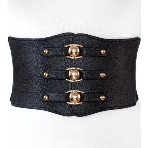 Vintage Gothic Steampunk Belt Women Waist Train Corsets and Bustiers Underbust Corselet Trimmed With leather Harness