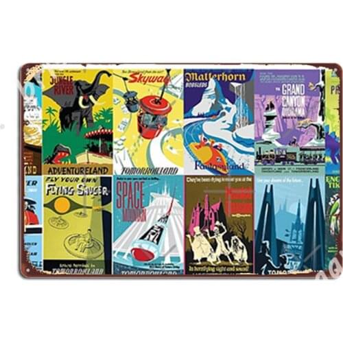 Vintage Ride Posters Metal Signs Wall Cave Living Room Plaques Designing Tin sign Posters