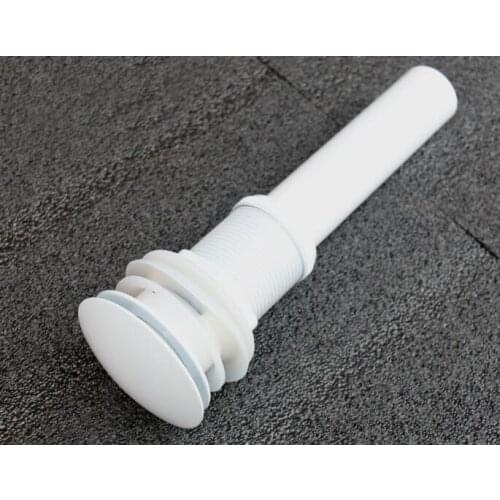 Solid Brass Bathroom Sink Pop Up Drain With white color bathroom parts with&without overflow faucet DR888