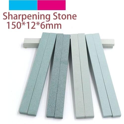 1pc 150x12x6 Knife Sharpener Sharpening Stone 80 to 1200 Grit Green Silicone Carbide Oil Stone Fine Polish Grinding Jade Ceramic