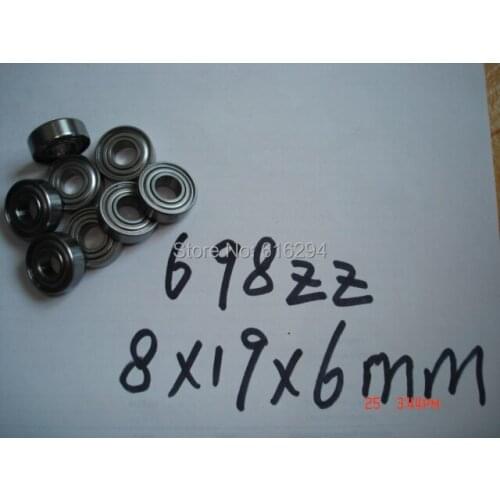 10pcs 698zz s698zz ball bearings 8 * 19 * 6MM S698zz stainless steel bearings