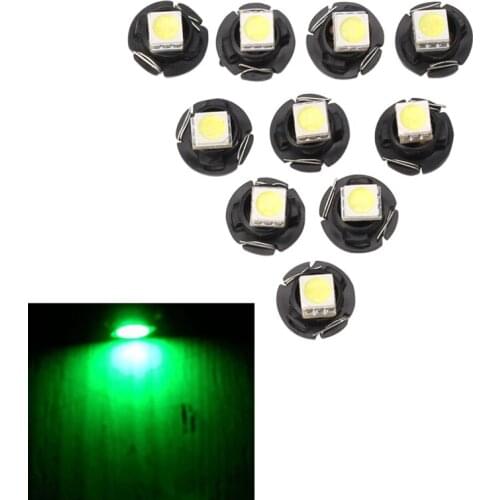 10pcs T3 T4.2 T4.7 5050 1 SMD 12V LED Car Instrument Light Gauge Dashboard Lamp