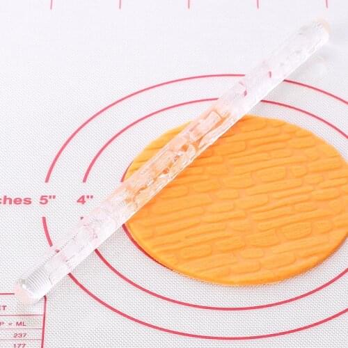 16x1cm Baking Tools Acrylic Rolling Pin for DIY Cake Decoration Cookie Fondant Tool 52014 Gift