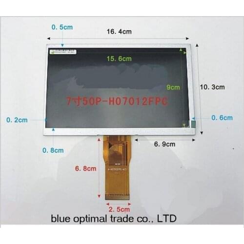 7"inches of 50 p LCD screen H-H07012FPC-AC1 H-H070D-12AY LCD H07012FPC