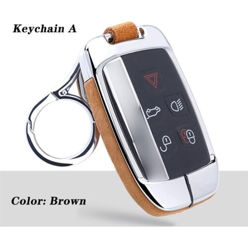 Zinc Alloy Car Key Case Carbon Silicone Cover For Land Rover Range Rover Sport Evoque Freelander 2 Jaguar XE XJ XJL XF C-X16 V12