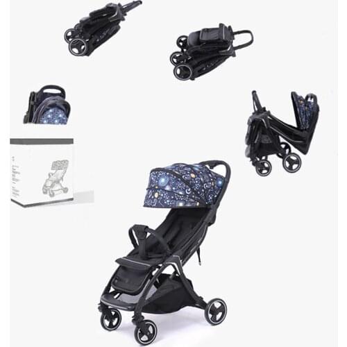 Baby stroller lightweight folding umbrella can sit and lie portable children bb travel trolley shock-absorbing stroller