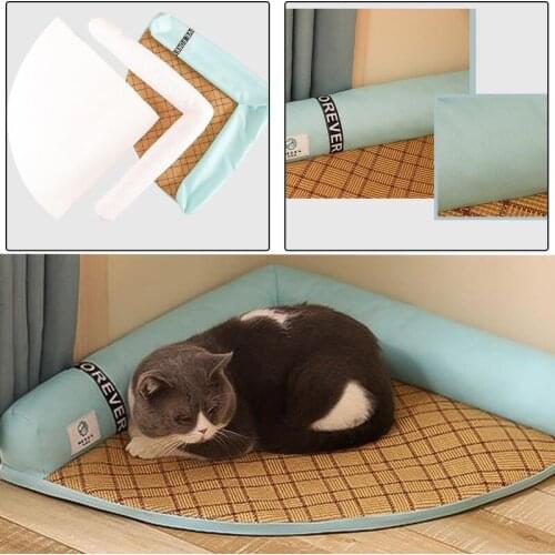 Pets Cat dog Nest Detachable and Washable Summer Cool Nest Summer Cool Nest Cat Mat Bed Pet Supplies