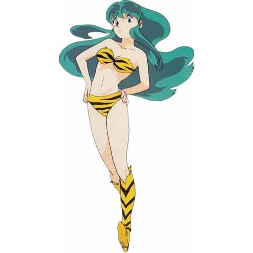 EARLFAMILY 13cm x 7.2cm for Urusei Yatsura Car Stickers Anime Personality Decal Graphics Vinyl Car Wrap Scratch-proof Decoration