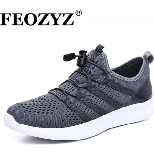 FEOZYZ Sport Shoes Men Breathable Mesh Soft Sole Comfort Casual Shoes Fashion Athletic Lightweight Men Designers Sneakers