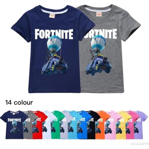 Fortnites 2021 Girls Tops Baby Boy Clothes Cotton Summer Kids Christmas Shirt Toddler T shirt Kids Costume 2-16Y