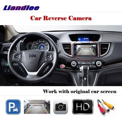 Liandlee For Honda CR-V/CRV 2012-2016 Auto Back Up Camera Rearview Reverse Parking CAM Work With Car Factory Screen