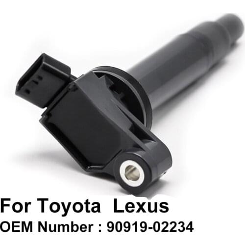 COWTOTAL Ignition Coil 90919-02234 for Toyota Avalon Sienna Highlander Alphard Harrier Lexus ES300 RX300 90080-19016 (Pack of 6)