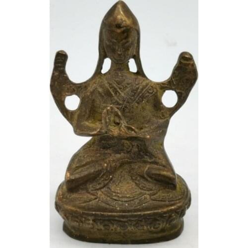 China brass small Buddha crafts statue