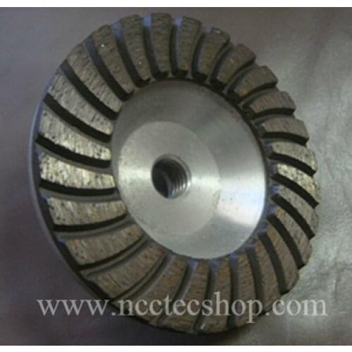[M14 thread] 2pcs 5'' NCCTEC Diamond Aluminum matrix sintered grinding disc | 125mm stone Turbo grinding CUP wheel
