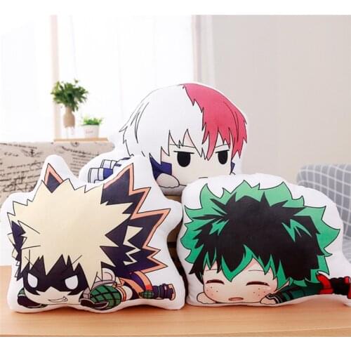 Anime plush pillow Boku No My Hero Academia Midoriya Izuku cartoon print pillow cosplay adult children Kawaii pillow