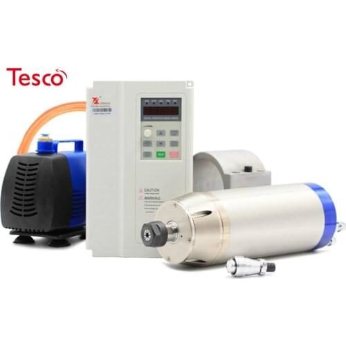 Professional 3.5kw ER20 metal working spindle kit engraving steel copper iron stainless steel & 3.7kw inverter & 150w water pump