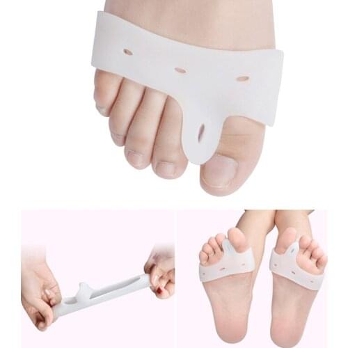 Silicone Toe Orthopedic Separators Gel Stretchers Straightener Bunion Hallux Orthopedic Toe Corrector Tools Valgus Foot Car W6W8