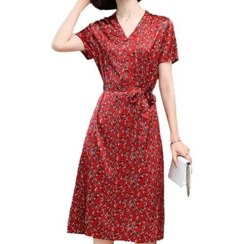 Летние платья миди Silkier China At AliExpress