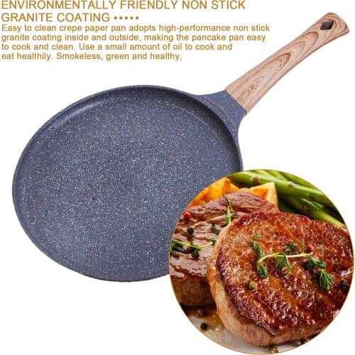 Crepe Pancake Pan Nonstick Frying Pot With Wooden Handle Omelet Saucepan Cooking Steak Pan Kitchenware Crepe Maker