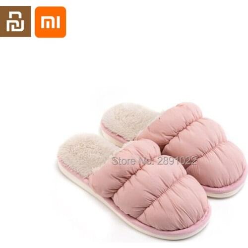 Xiaomi youpin cloud slippers couple indoor plush shoes warm and velvet non-slip cotton slippers autumn and winter
