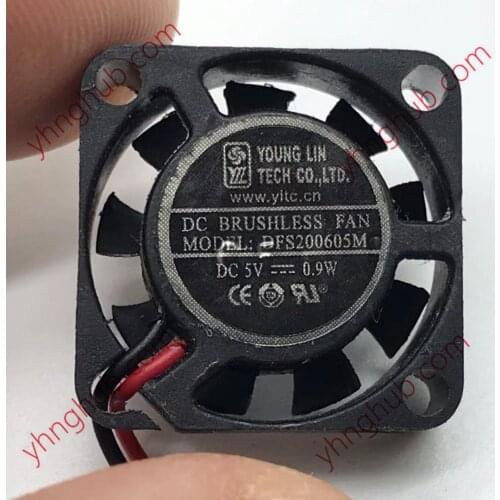 Young Lin DFS200605M Server Cooling Fan DC 5V 0.9W 20x20x6mm