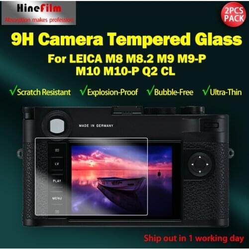 2pcs 9H Tempered Glass for Leica M9P M10P Camera Protective Glas Film Screen Protector for LEICA M8 M8.2 M9 M9-P M10 M10-P Q2 CL