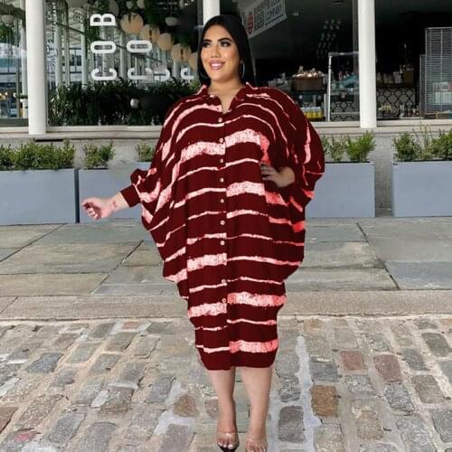 Plus Size Dresses for Women Fall One Piece Outfits Loose Long Sleeve Shirt Dress Irregular Hem Ladies Geometric Large Dress