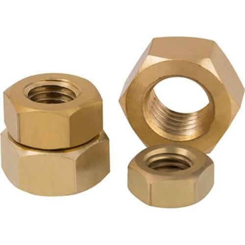 1pcs M16 M18 M20 M22 M24 Coppers nut copper hex nut screws cap screw mother