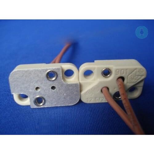 10PCS Bender & Wirth 901 Lampholder,G6.35,GZ6.35,GY6.35 Microscope Surgical Light Source,B&W 901 Halogen Lamp Base,B+W 901