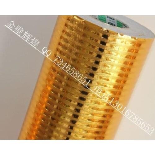 3d wall murals wallpaper pvc gold stripe photo wall sticker pvs self-adhesive wallpaper waterproof wallpaper for bathrooms